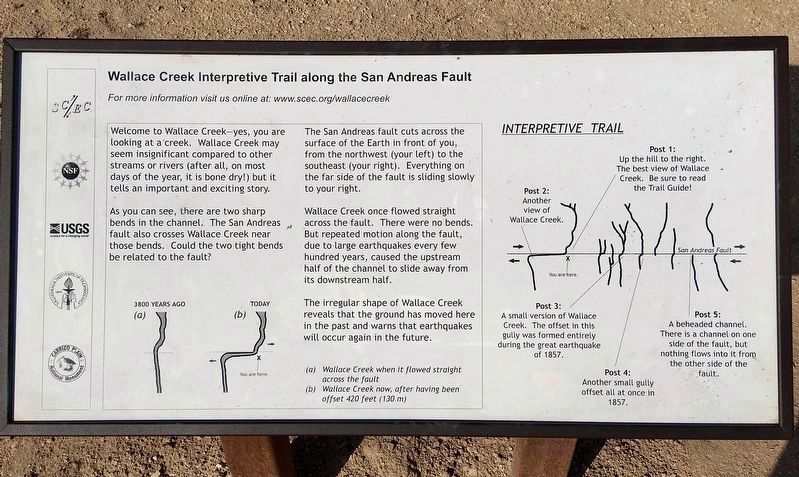Wallace Creek Marker image. Click for full size.