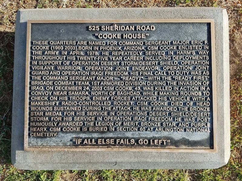 Cooke House Marker image. Click for full size.