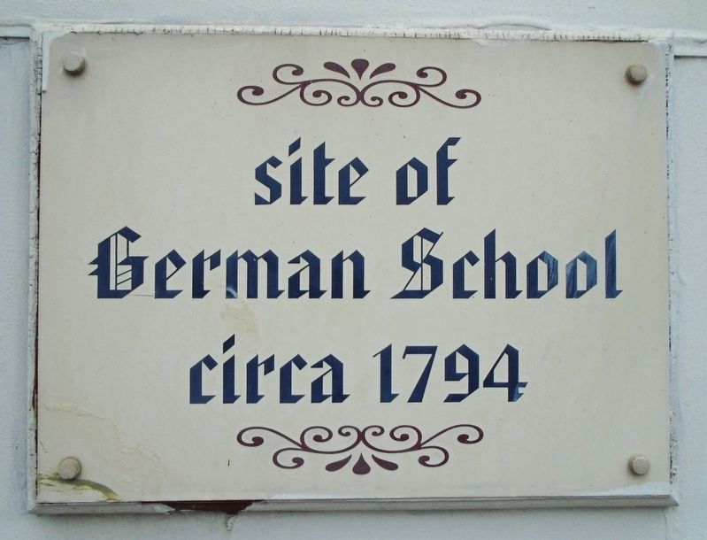 site of German School Marker image. Click for full size.