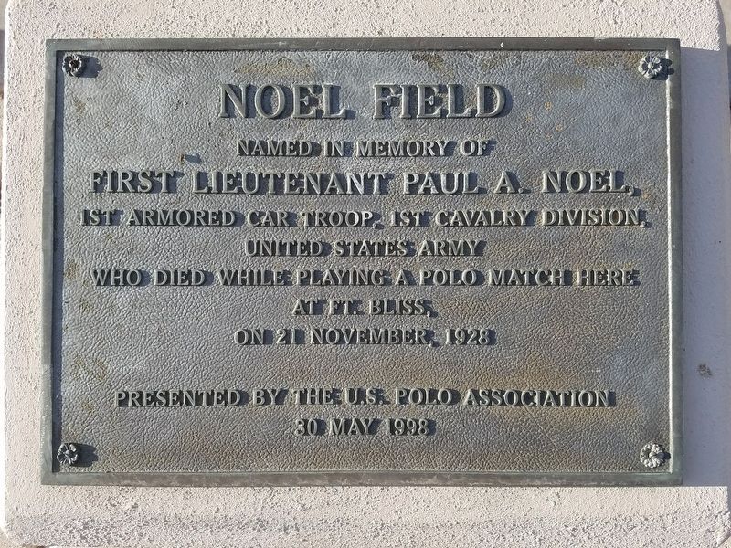 Noel Field Marker image. Click for full size.