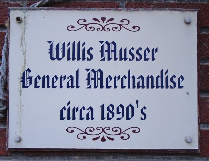 Willis Musser General Merchandise Marker image. Click for full size.