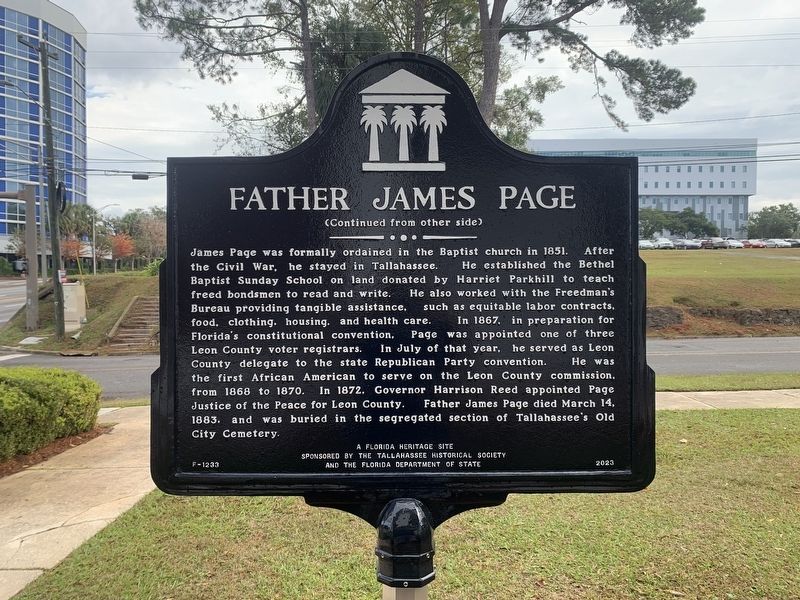 Father James Page Marker Side 2 image. Click for full size.