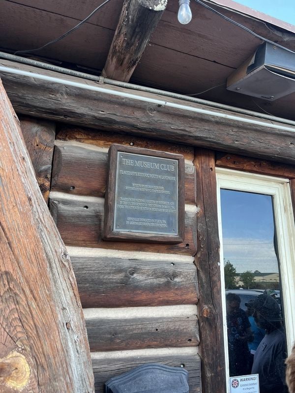The Museum Club Marker. Click for full size. The Museum Club Marker image. Click for full size.