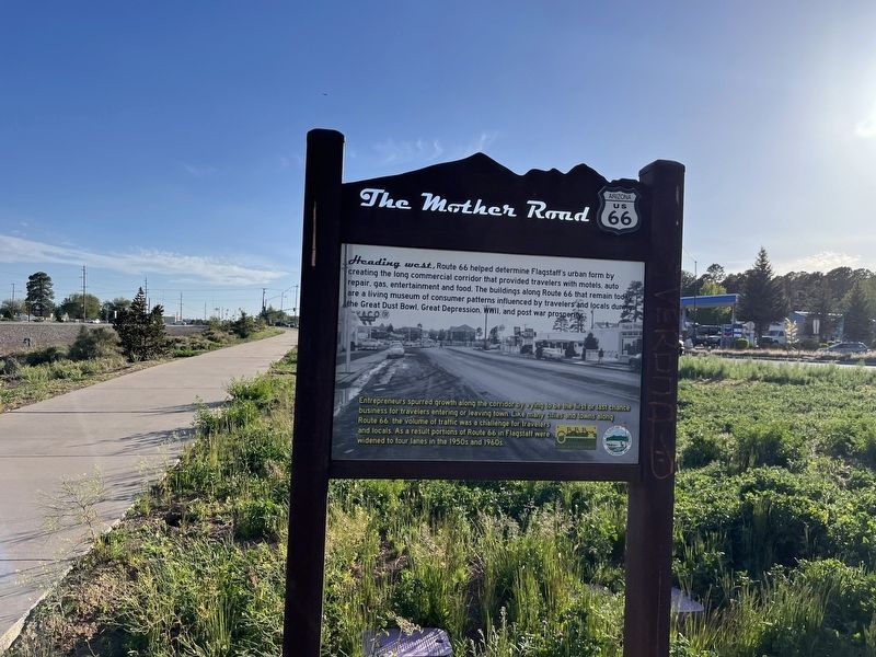 The Mother Road Marker. Click for full size. The Mother Road Marker image. Click for full size.