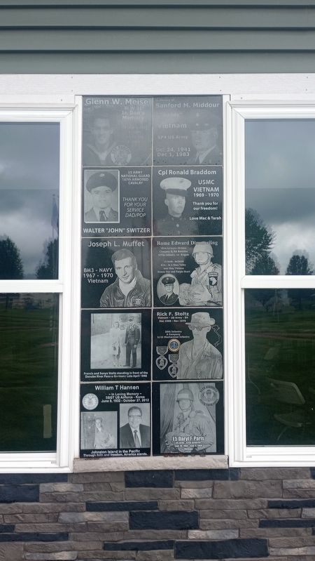 Ohio Veterans' Memorial Park Building Memorial Wall Portion 2 image. Click for full size.