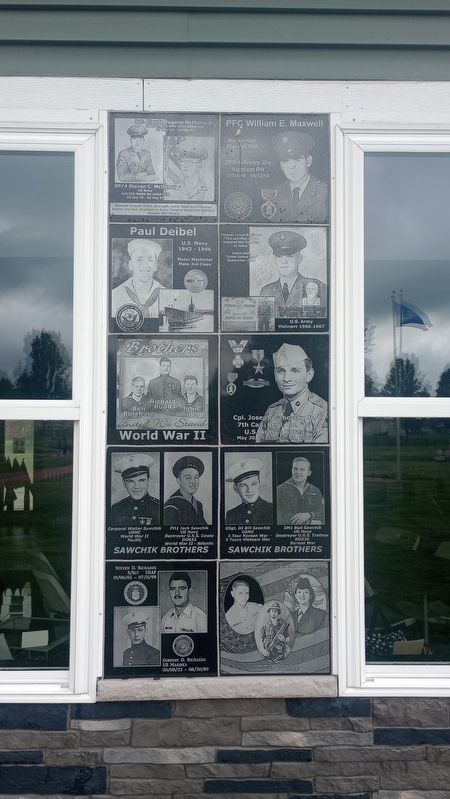 Ohio Veterans' Memorial Park Building Memorial Wall Portion 3 image. Click for full size.