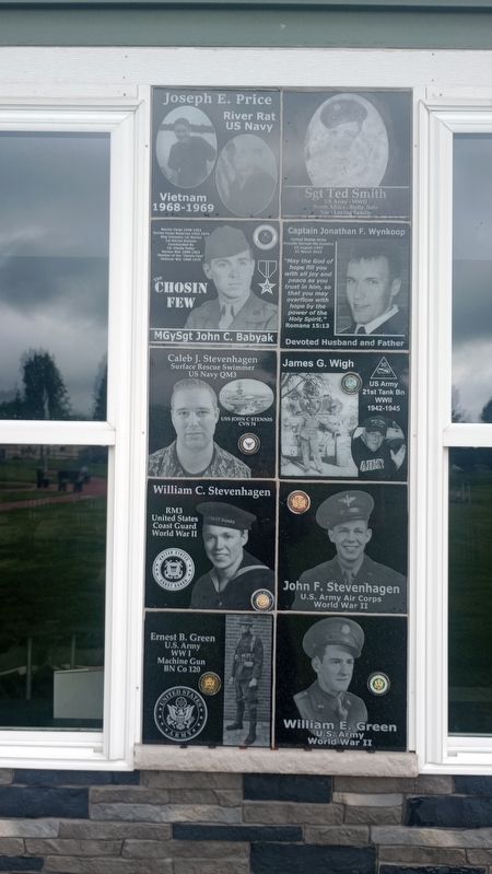 Ohio Veterans' Memorial Park Building Memorial Wall Portion 4 image. Click for full size.