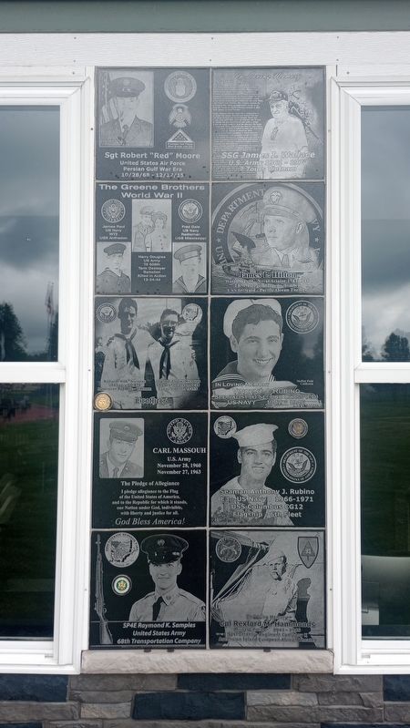 Ohio Veterans' Memorial Park Building Memorial Wall Portion 5 image. Click for full size.