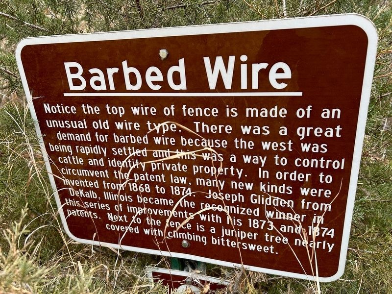 Barbed Wire Marker image. Click for full size.