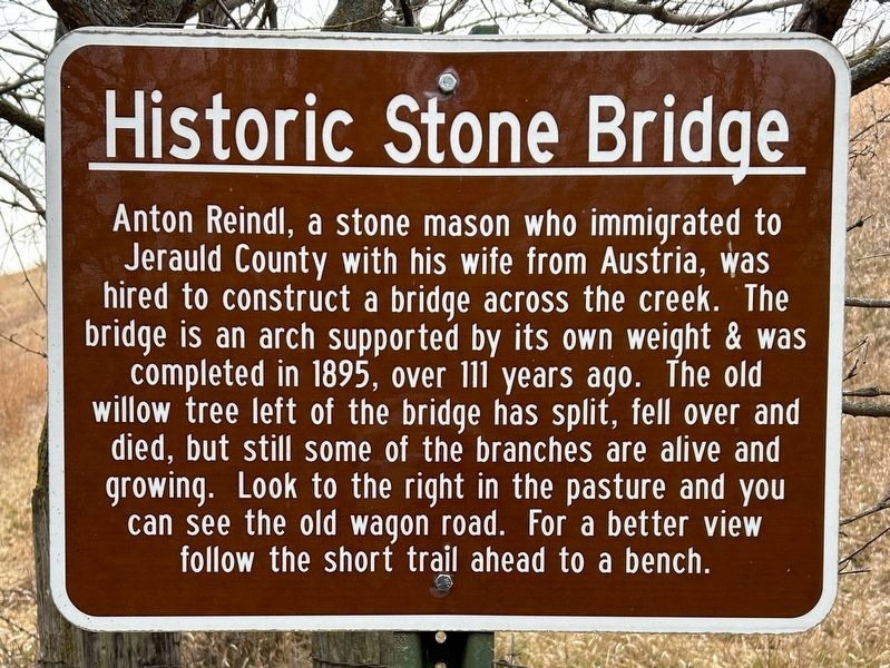 Historic Stone Bridge Marker image. Click for full size.