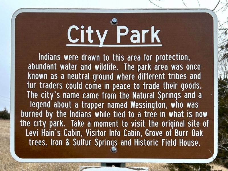 City Park Marker image. Click for full size.
