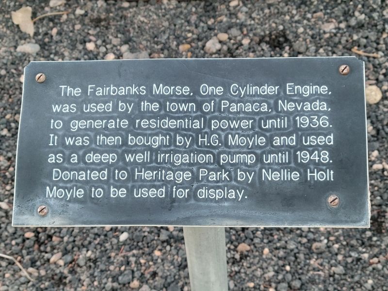 The Fairbanks Morse Marker. Click for full size. The Fairbanks Morse Marker image. Click for full size.