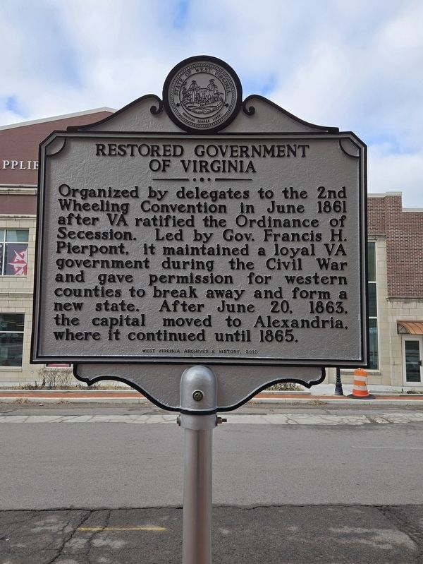 Restored Government of Virginia Marker image. Click for full size.