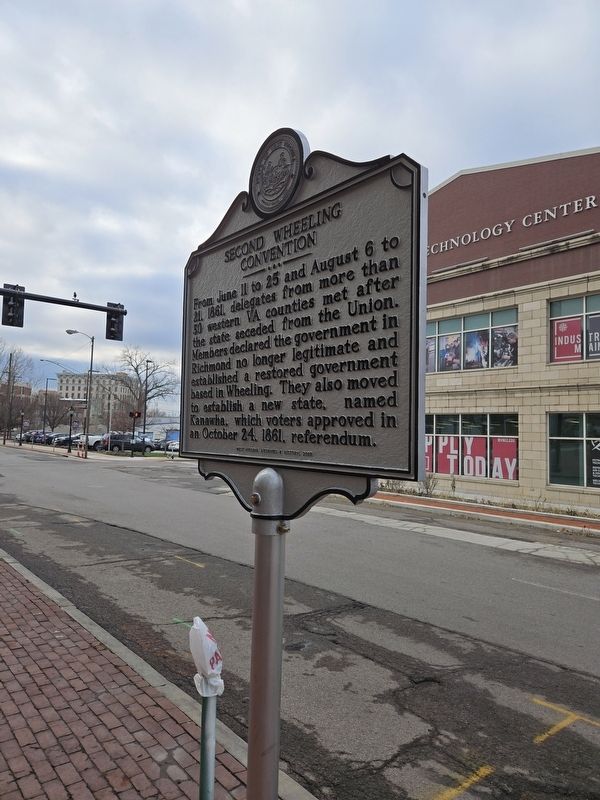 Second Wheeling Convention side at Marker & 16th Streets image. Click for full size.