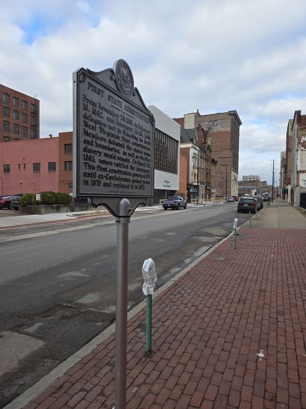 First State Constitution Marker looking north on Market Street image. Click for full size.
