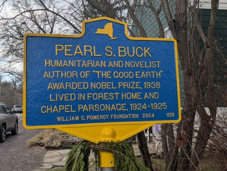 Pearl S. Buck Marker. Click for full size. Pearl S. Buck Marker image. Click for full size.