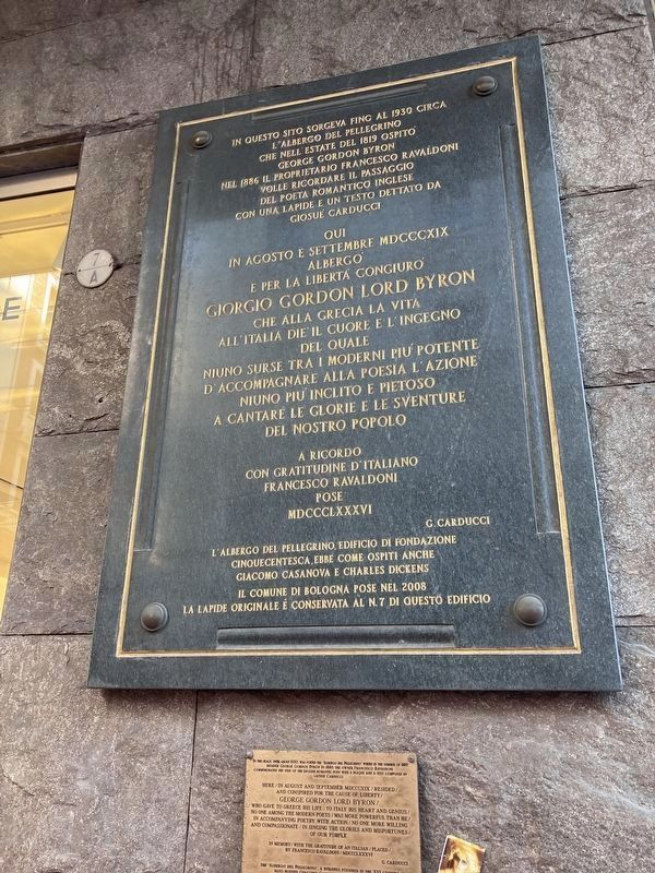 Lord Byron Lived Here Markers. Click for full size. Lord Byron Lived Here Markers image. Click for full size.