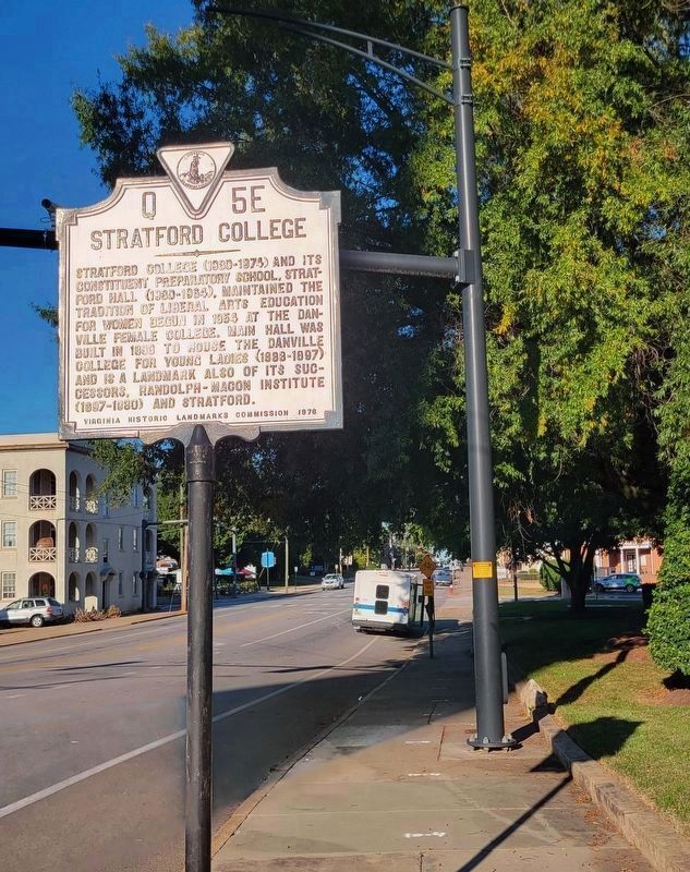 Stratford College Marker. Click for full size. Stratford College Marker image. Click for full size.