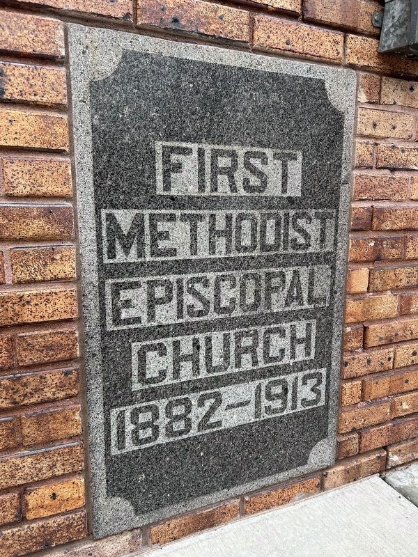 Methodist Episcopal Church of Wessington Springs Cornerstone image. Click for full size.