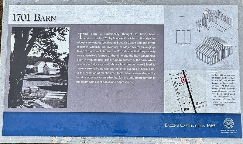 1701 Barn Marker. Click for full size. 1701 Barn Marker image. Click for full size.
