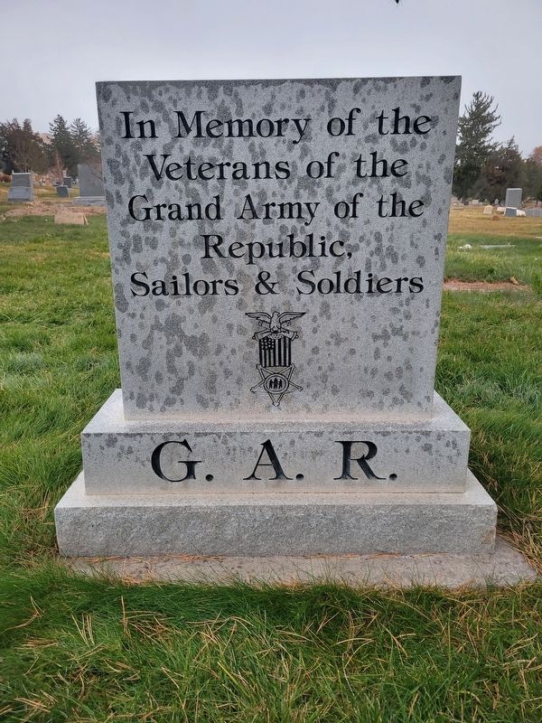 Grand Army of the Republic Memorial Marker. Click for full size. Grand Army of the Republic Memorial Marker image. Click for full size.
