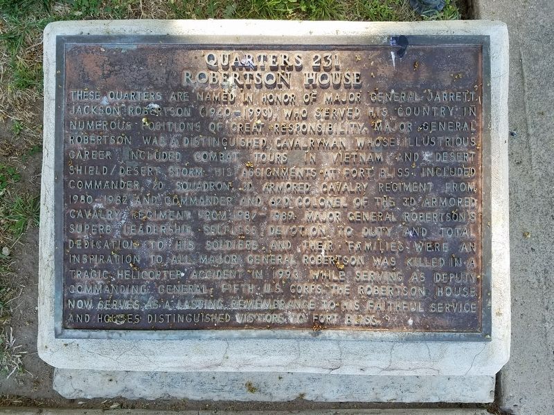 Robertson House Marker image. Click for full size.