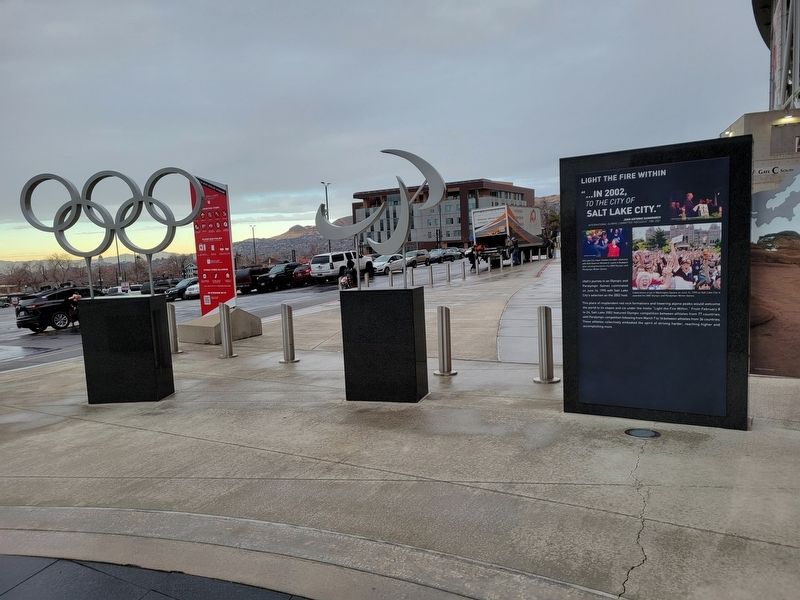 Light the Fire Within/The Olympic and Paralympic Cauldron: A Lasting Gift Marker. Click for full size. Light the Fire Within/The Olympic and Paralympic Cauldron: A Lasting Gift Marker image. Click for full size.