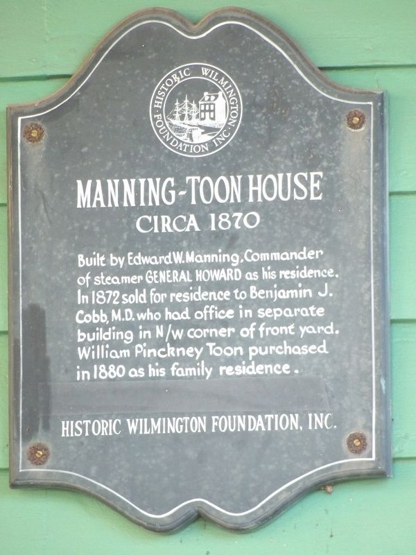 Manning-Toon House Marker image. Click for full size.