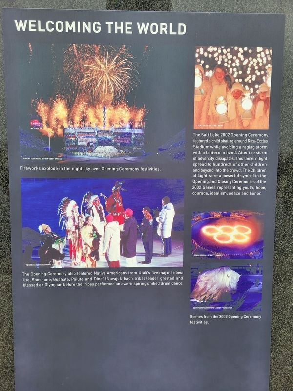 Welcoming the World Marker Side. Click for full size. Welcoming the World Marker Side image. Click for full size.