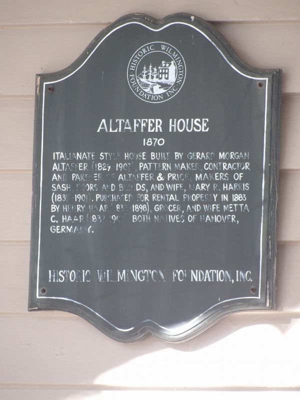 Altaffer House Marker. Click for full size. Altaffer House Marker image. Click for full size.