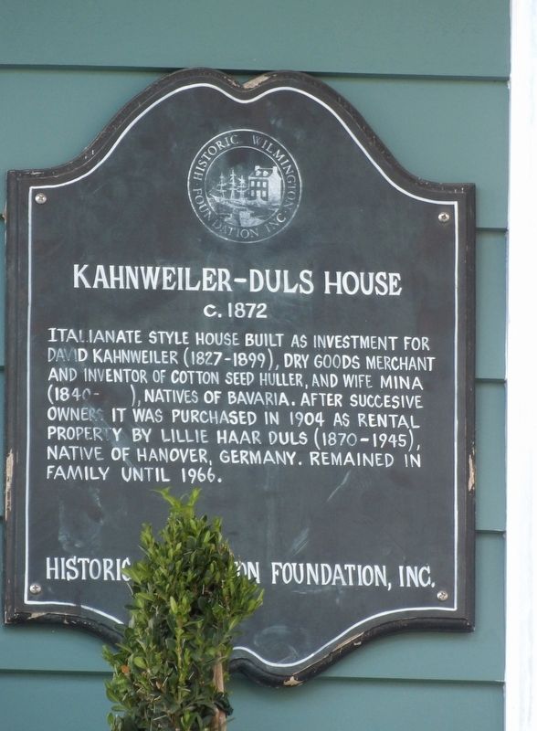 Kahnweiler-Duls House Marker image. Click for full size.