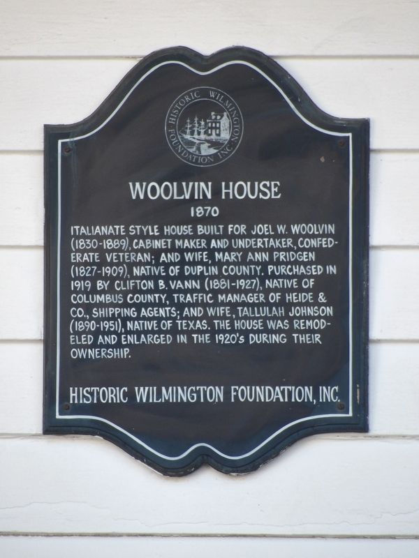 Woolvin House Marker. Click for full size. Woolvin House Marker image. Click for full size.