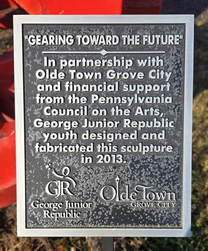 "Gearing Toward The Future" Marker. Click for full size. "Gearing Toward The Future" Marker image. Click for full size.