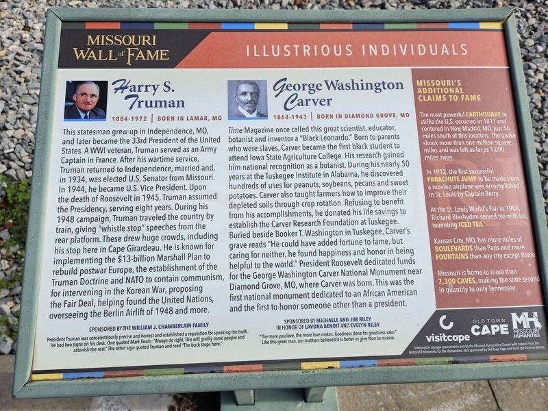 Illustrious Individuals Marker. Click for full size. Illustrious Individuals Marker image. Click for full size.