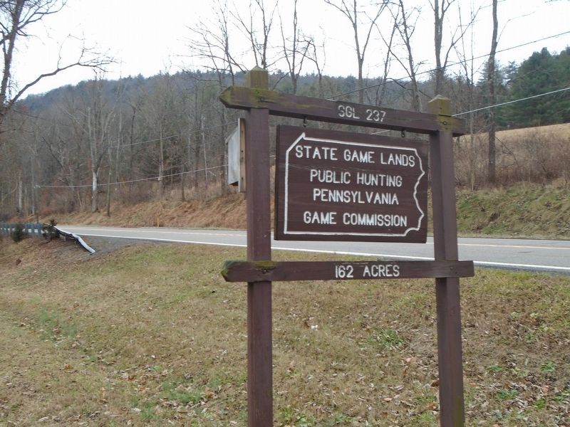 State Game Lands 237 Sign Along PA 187 image. Click for full size.