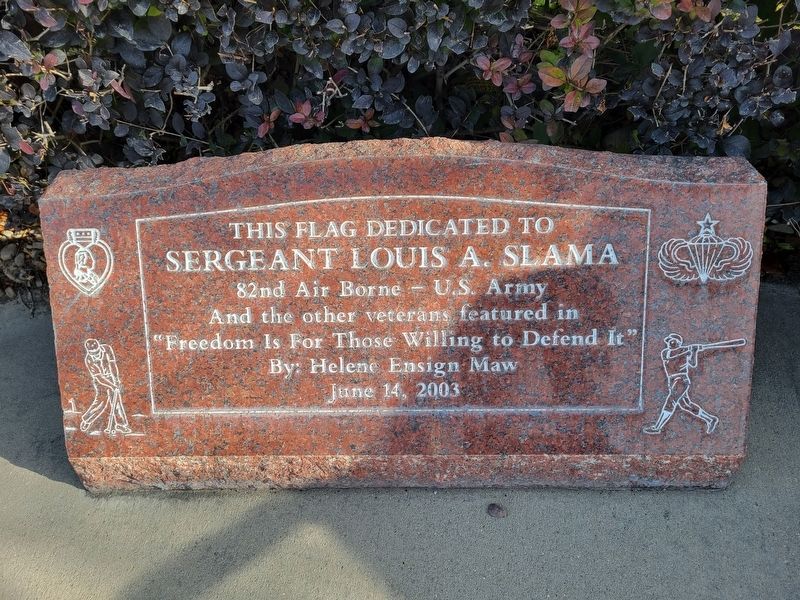 Sergeant Louis A. Slama Memorial Marker image. Click for full size.