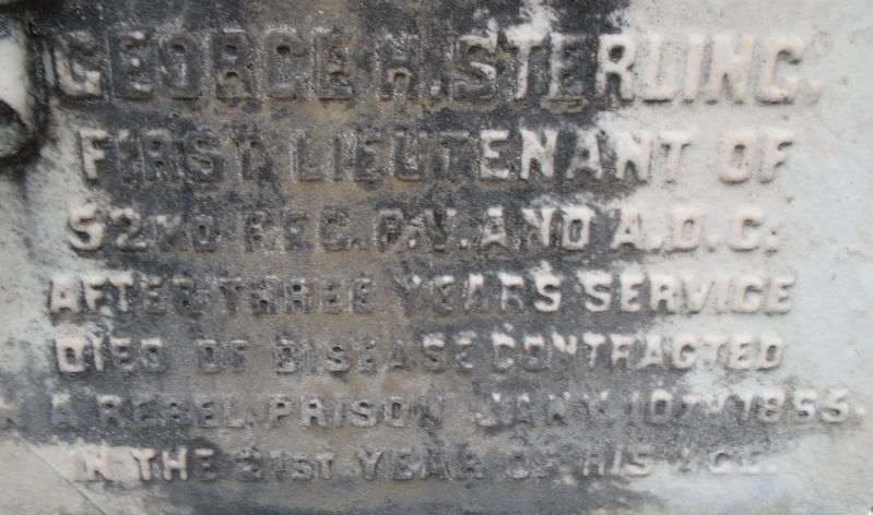 George H. Sterling Marker Detail. Click for full size. George H. Sterling Marker Detail image. Click for full size.