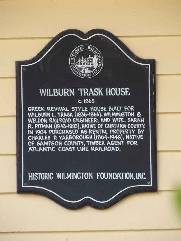 Wilburn Trask House Marker image. Click for full size.