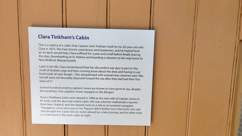 Clara Tinkham�s Cabin Marker image. Click for full size.