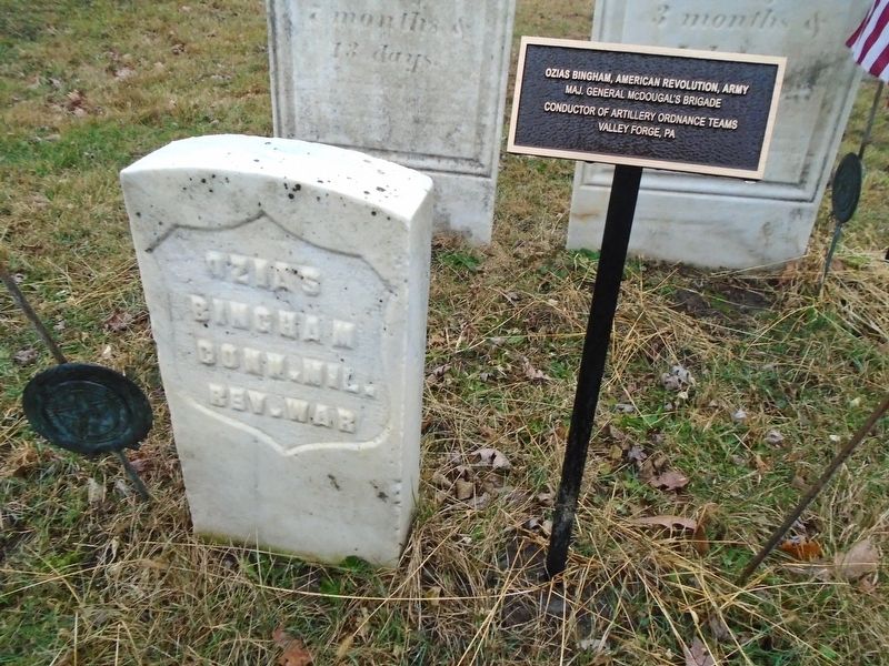 Ozias Bingham, American Revolution, Army Markers image. Click for full size.