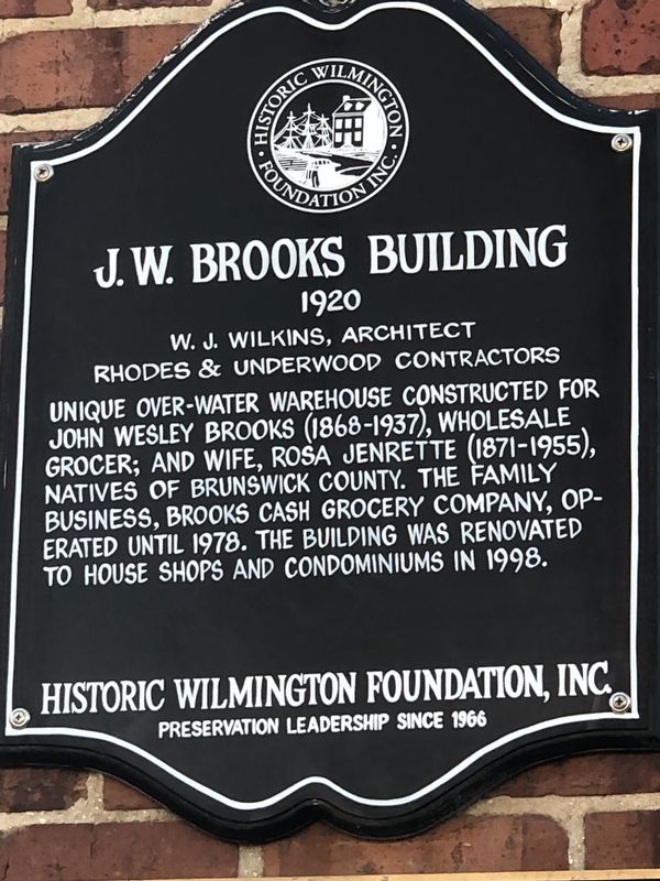 J.W. Brooks Building Marker image. Click for full size.