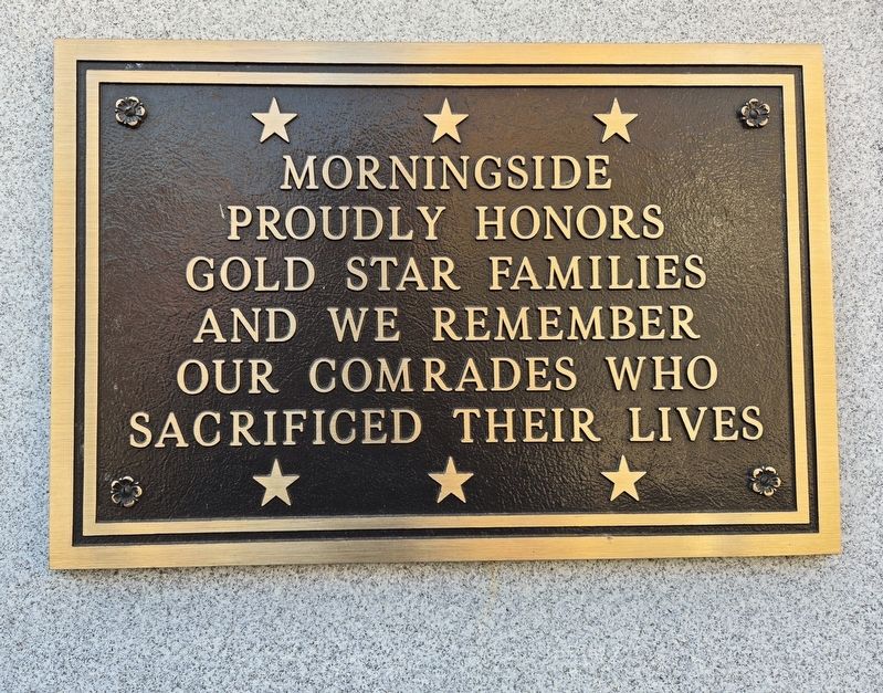 Morningside Veterans Memorial image. Click for full size.