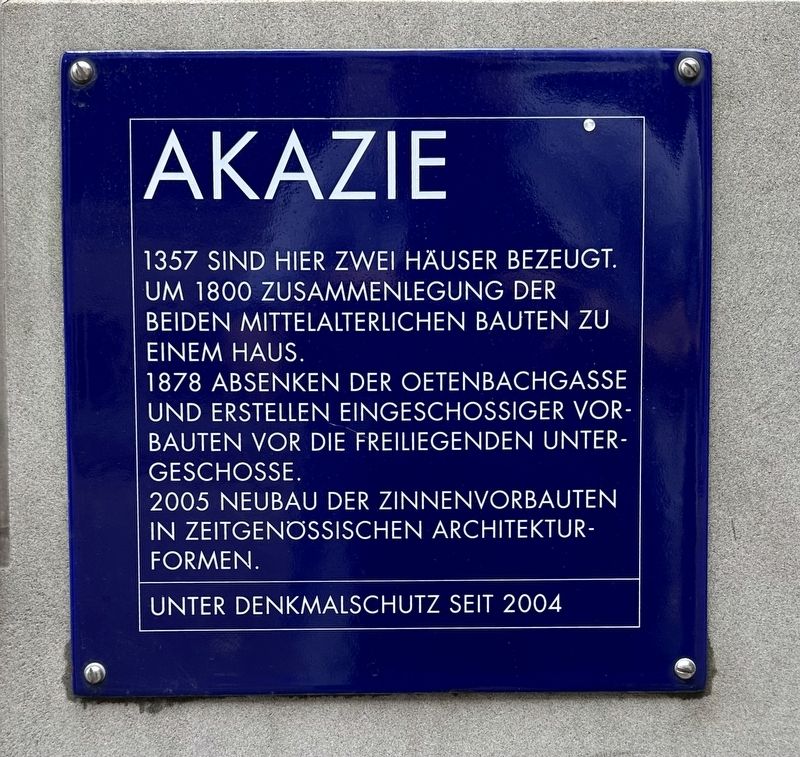 Akazie Marker. Click for full size. Akazie Marker image. Click for full size.