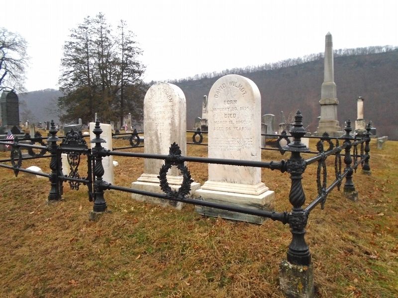 David Wilmot Marker in Wilmot Family Plot image. Click for full size.