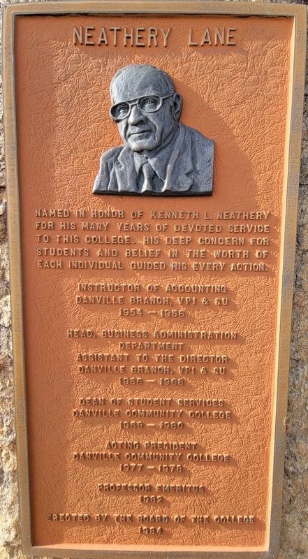 Neathery Lane Marker. Click for full size. Neathery Lane Marker image. Click for full size.