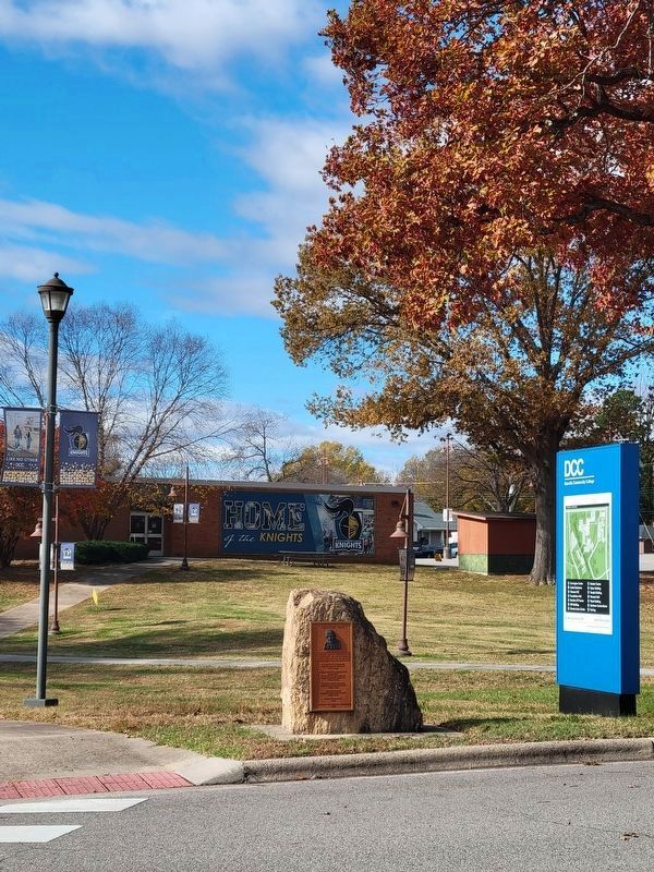 Neathery Lane Marker and the Hill Building. Click for full size. Neathery Lane Marker and the Hill Building image. Click for full size.