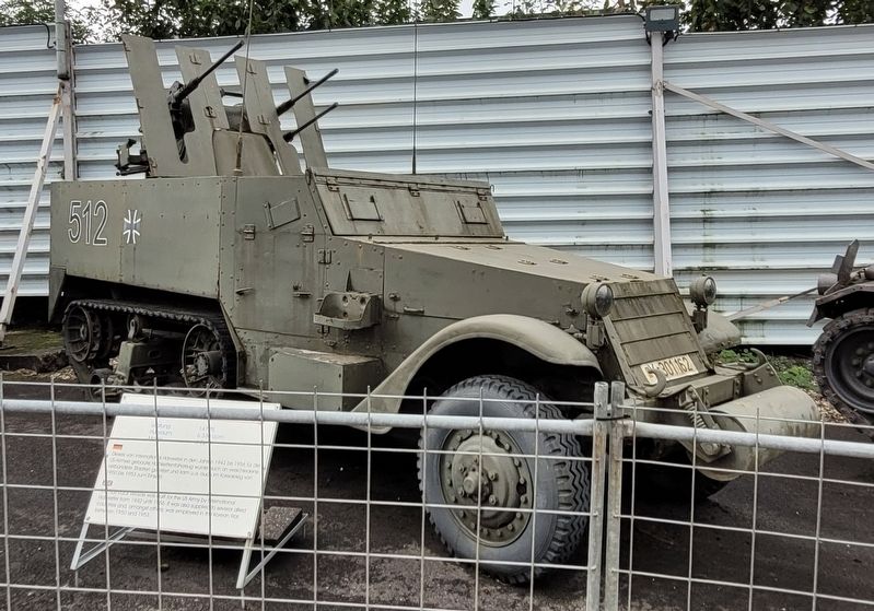 The side view of the M16 Half-Track Vehicle and Marker. Click for full size. The side view of the M16 Half-Track Vehicle and Marker image. Click for full size.