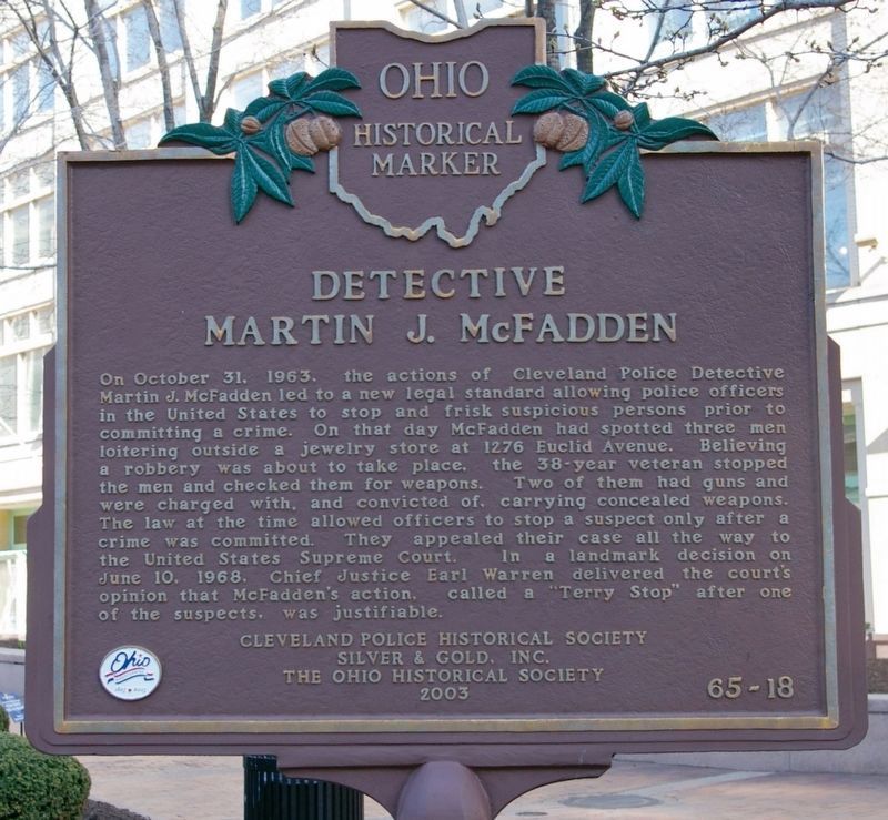 Detective Martin J. McFadden Marker image. Click for full size.