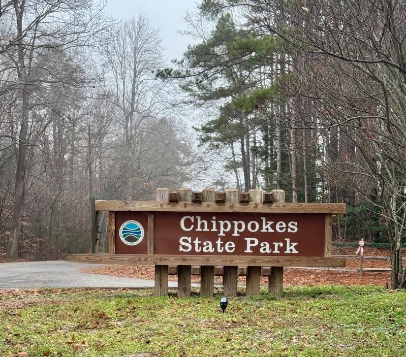 Chippokes State Park Entrance Sign image. Click for full size.