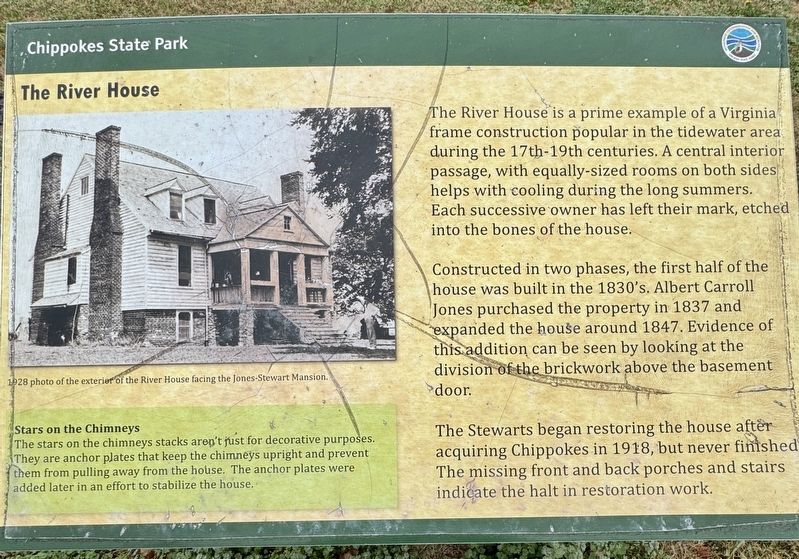 The River House Marker. Click for full size. The River House Marker image. Click for full size.